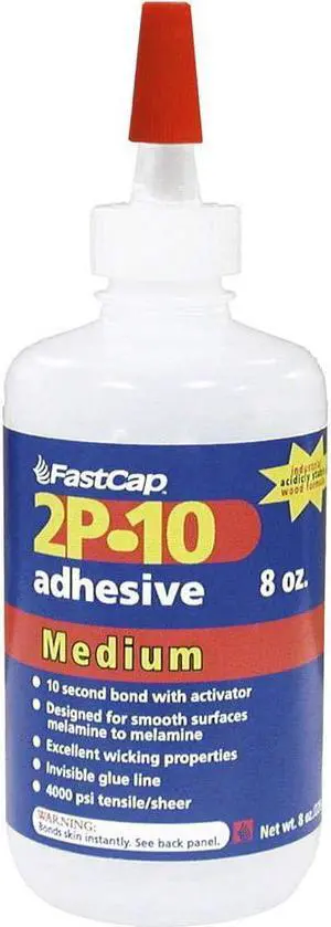 FastCap 2P-10 Medium Adhesive 10 Ounce Strongest Available