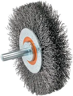 Walter 13C175 Crimped Wire Mounted Brush  Stainless Steel for Surface Cleaning