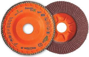 Walter 15Q512 ENDURO-FLEX Abrasive Flap Disc [Pack of 10] 120 Grit Grinding Disc