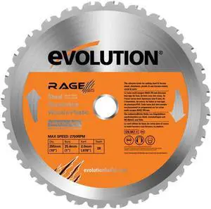 Evolution Power Tools RAGE230BLADE 9-Inch Multipurpose Cutting Blade for Steel