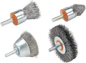 Walter 13C055 Crimped Wire Mounted Brush - 1/2 in. Stainless Steel Brush