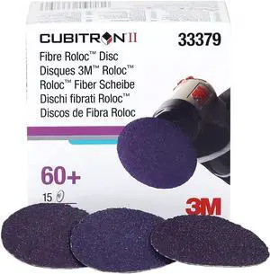 3M Cubitron II Roloc Fibre Disc 786C, 33379, 2 in 50 mm 60+, 15 discs per carton
