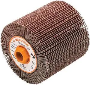 Walter 07J448 COOLCUT Linear Finishing Flap Abrasive Drum - 80 Grit, 4-1/4 in.