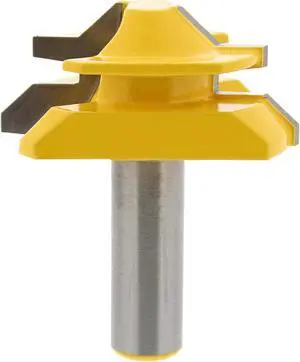 DCT 45 Degree Locking Miter Bit - 1/2in Wood Router Bit for 5/8 to 3/4in Stock