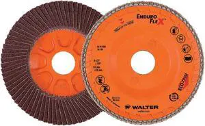 Walter 15R708 ENDURO-FLEX Abrasive Flap Disc - [Pack of 10] 80 Grit, 7 in.