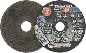 Walter 11L211 ZIP Performance Cutting and Grinding Cutoff Wheel - [Pack of 25]