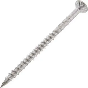 U2 Fasteners Wood Deck Screws Size 10 - 210pc Bucket 3in Steel Universal Screws