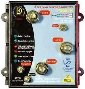 Pro Split R - Alternator 0.0V drop splitting system 1 in 3 out 100A 24V