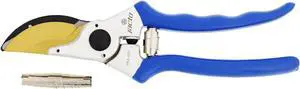 Jacto Garden Pruning Shears - 8.2in Titanium Coated Bypass Hand Pruner Clipper