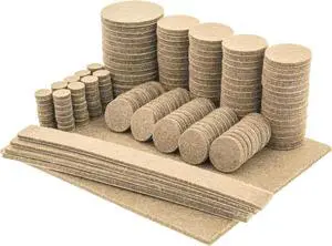 7Penn Felt Furniture Pads for Hardwood Floors Felt Pads for Chair - Tan 181pc