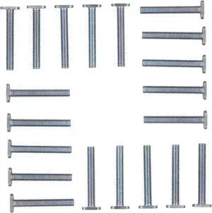 DCT | Tee Bolt Set – 20 Pack 2-1/4” Inch T Bolts Woodworking, 5/16" Inch Thread