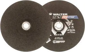 Walter08N904 Grinding Wheel Pack of 25, 9in Abrasive Wheel for Cutting, Grooving