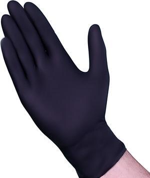 VGuard A19A31 Nitrile Gloves - 1 Box 100CT 7mil Small Black Disposable Gloves
