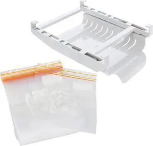 7Penn Zip Bag Hanging Rack - Refrigerator Rack Side Hanging Rack with 40 Bags