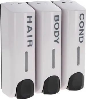 7Penn 3 Chamber Shower Dispensers - Soap and Shampoo Dispenser for Shower