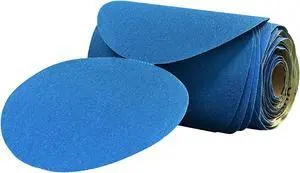 3M Stikit Blue Abrasive Disc Roll, 36206, 6 in, 180 grade, 100 discs per roll