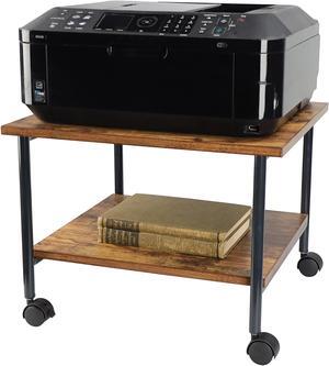 7Penn Rolling Cart on Wheels - 2 Shelf Under Table Printer Stand for Desk