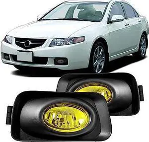 Winjet WJ30-0001-12 for 2003 2005 Acura TSX Clear Lens RH LH Factory Style