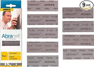 Mirka Abranet Net Sheets / 2.75 x 8 inch/Assortment 1 of each Grit