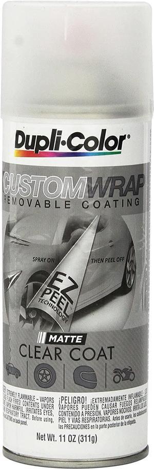 Dupli-Color Custom Wrap EZ Peel Gloss Clear Coat Removable Coating Paint 11  oz