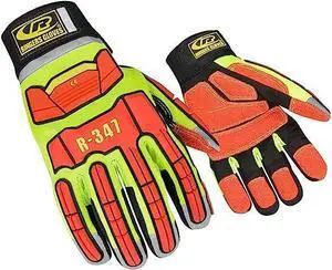Glove, Rescue, Cut Resistant, 3XL, Hi-Vis, Pr