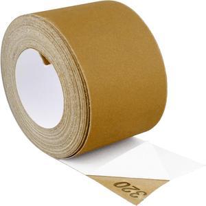 ABN Adhesive 320-Grit Sandpaper Roll 2-3/4 Inch x 20 Yards Aluminum Oxide PSA