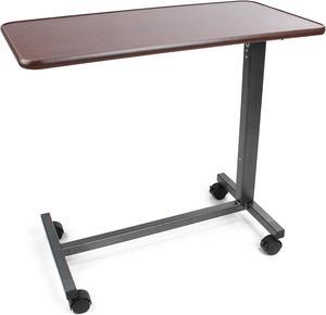 7Penn Adjustable Overbed Table with Wheels - Rolling Desk for Laptop or Serving