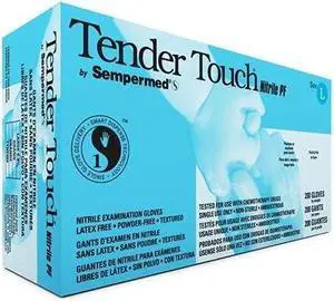 Sempermed TTNF203 Tender Touch Nitrile Glove, 4 Mil, Powder-Free