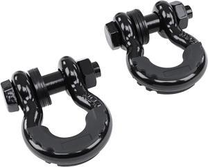ABN Tow Hitch D Ring 3/4 Inch - 2pk Towing D Rings 41,850 lb Break Strength