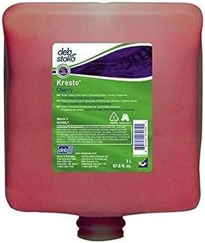 Deb-Stoko Kresto Cherry Scented KCH2LT Heavy Duty Hand Cleanser 2 Liter Refill