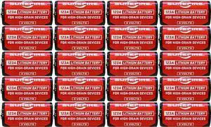 SureFire SF12-BB 123A CR123 3-Volt Lithium Batteries - 20 Pack