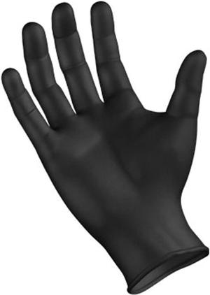 Black Nitrile Gloves, Powder Free, Latex Free, Semperforce®, 100/Box Size SM-XXL