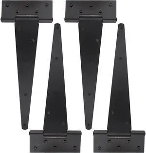 Rural365 Triangle Door Hinge 4Pk - Heavy Duty 12in Farmhouse Style Door Hinges
