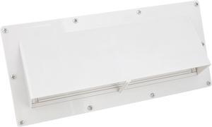 Dumble RV Range Vent Cover Exterior RV Exhaust Vent Cover with Lock - White
