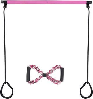 GetOut! Pilates Bar Kit with Resistance Band Set - Pilates and Yoga Training Kit