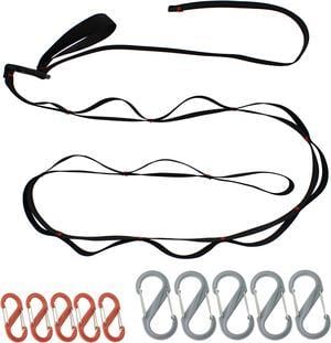 RC Tent Organizer Line Kit - 5ft Camping Tent Gear Line and Hanging Hooks