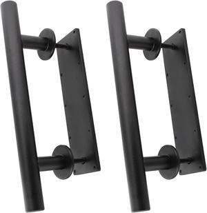 Rural365 Sliding Barn Door Handle Set 2pk 12in - Black Barn Door Pull Handles
