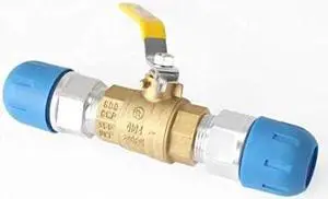 RAPID AIR FASTPIPE BALL VALVE SHUT OFF FOR 1" FAST PIPE TUBING, F2222