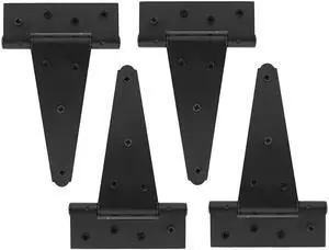 Rural365 Triangle Door Hinge 4 Pk - Heavy Duty 6in Farmhouse Style Door Hinges