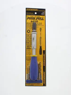 Eazypower 83635 9.5 to 12-Inch Push Pull Screwdriver with Drill Bit Kit, 8-Piece