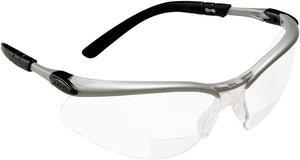 3M BX Reader Protective Eyewear Silver Frame Clear Lens +2.5 Diopter - MMM11376