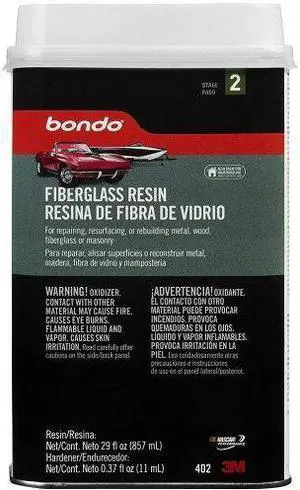 3M Bondo 402 Fiberglass Resin Quart Can - 29 fl. oz.