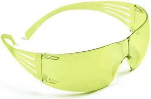 3M 65722 SecureFit Protective Eyewear SF203AS, Amber Lens, Anti Scratch Coating