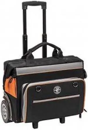 Klein Tools - 55452RTB - Klein Tools Tradesman Pro Carrying Case (Roller) for Tools - Metal Frame, 600D Ballistic Weave - Handle - 14 Height x 19 Width x 12.5 Depth