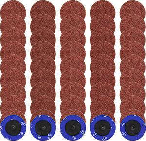 ABN Aluminum Oxide Sandpaper Disc 50pk - 2in 36 Grit Sanding Disc Set
