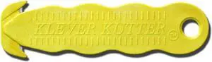 Klever Kutter KCJ-1Y Safety Box Cutter, Yellow, 5-Pack