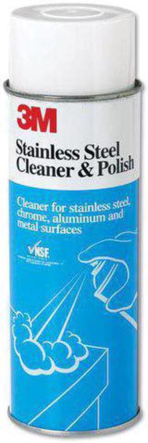 3M 14002 Stainless Steel Cleaner and Polish Aerosol, 21 oz, 2-Pack