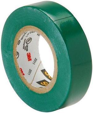 3M 10265 Scotch Green Color Coding Electrical Tape 35 1/2 Inch, 0 to 105 Degree C