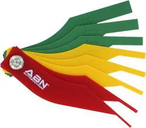 ABN Brake Lining Thickness SAE & Metric Gauge 8 Piece Tool Set