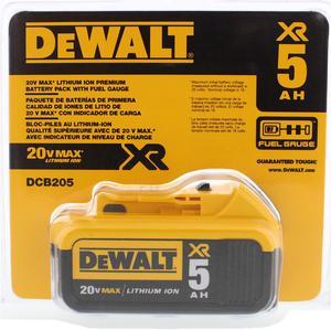 DeWALT DCB205 20V MAX XR 5.0Ah Lithium Ion Battery-Pack